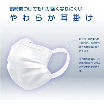 【送料無料】【在庫あり即納】マスク 耳が痛くならない 即納 在庫あり 50枚×60箱 箱入り 使い捨てマスク メルトブローン 不織布 男女兼用 ウイルス対策 ますく ウイルス 飛沫感染対策