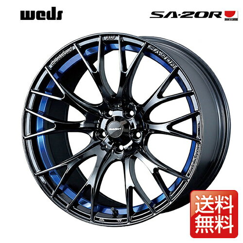 weds ウェッズ ウェッズスポーツ SA-20R 18インチ リム幅8.5J インセット45 5穴 PCD100 BLC2(ブルーライトクロームツー) アルミホイール 1ピース