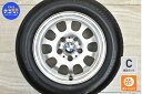 中古 BMW E46 3シリーズ 純正 タイヤホイールセット 1本セット 15インチ 6.5J +42 PCD 120 195/65R15 91H【 ブリヂストン 製 タイヤ付き】