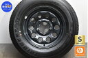 中古 スズキ 純正 タイヤホイールセット 1本セット 15インチ 5.5J +5 PCD 139.7 195/80R15 96S【 ブリヂストン 製 タイヤ付き】