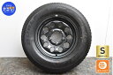 中古 スズキ純正 タイヤホイールセット 1本セット 15インチ 5.5J +5 PCD 139.7 195/80R15 96S【 ブリヂストン 製 タイヤ付き】