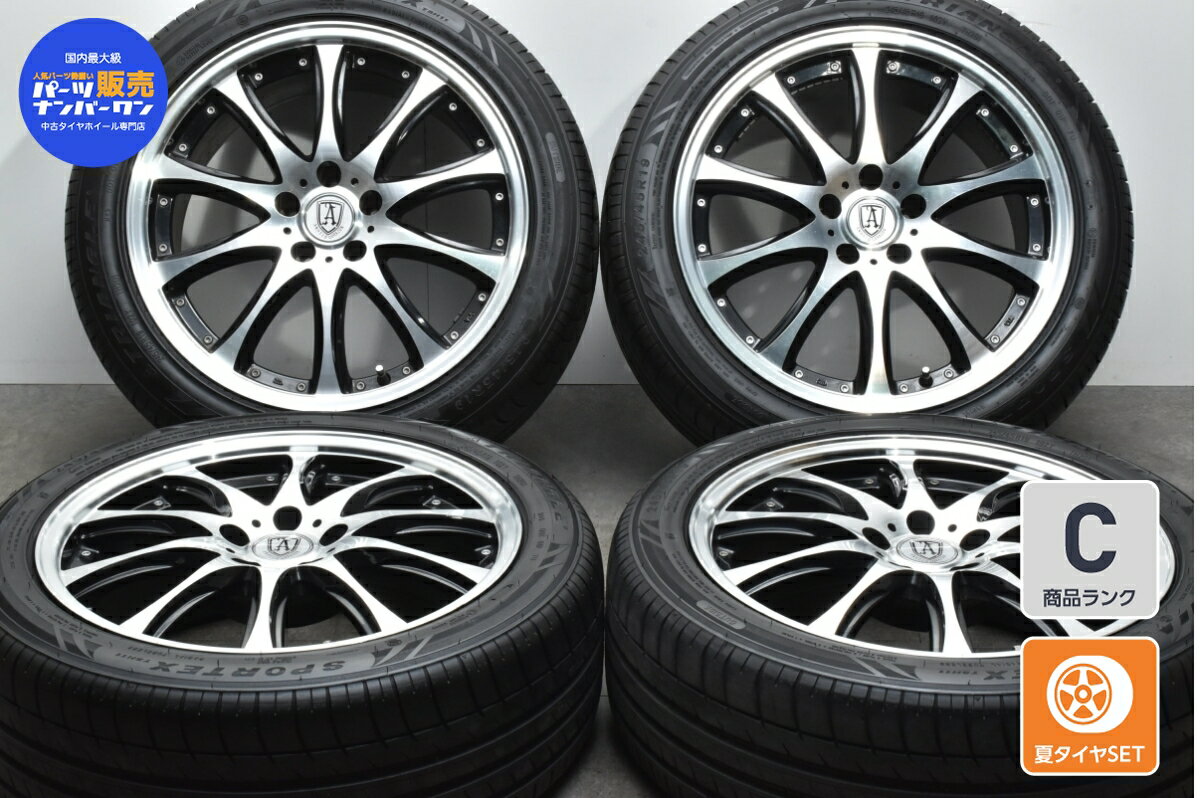 中古 アクセス タイヤホイールセット 4本セット 19インチ 8J +35 PCD 114.3 245/45R19 102Y【 トライアングル 製 タイヤ付き】