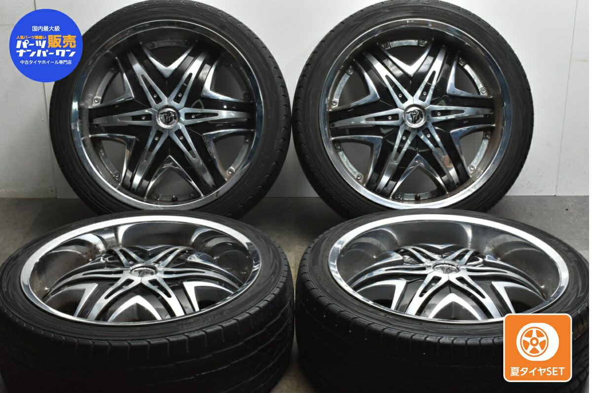 中古 DIABLO ELITE ディアブロ エリート タイヤホイールセット 4本セット 22インチ 9.5J +13 PCD 139.7 295/40R22 106H【 ヨコハマ 製 タイヤ付き】