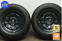 中古 スズキ JB74 ジムニーシエラ 純正 タイヤホイールセット 2本セット 15インチ 5.5J +5 PCD 139.7 195/80R15 96S【2022年製 ブリヂストン 製 タイヤ付き】