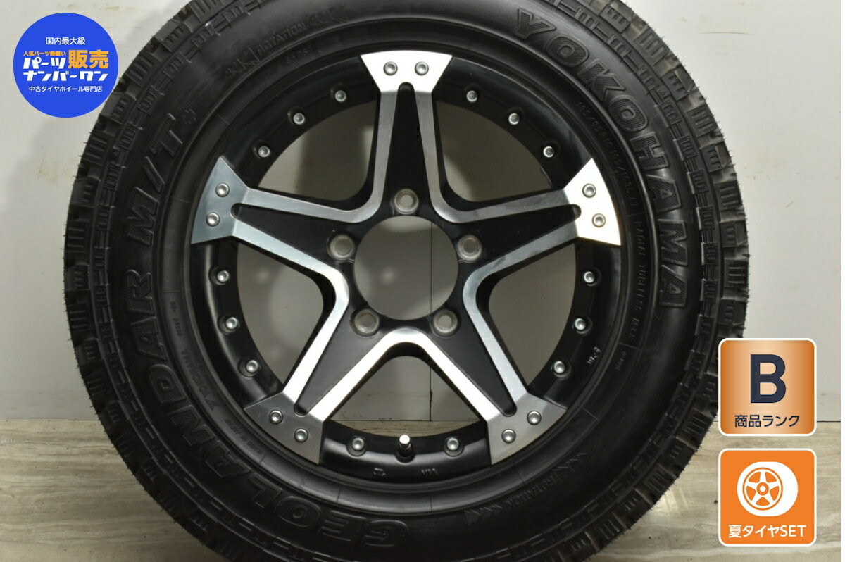 中古 ウェッズ タイヤホイールセット 1本セット 16インチ 6.5J +22 PCD 139.7 185/65R16 105/103L LT【 ヨコハマ 製 タイヤ付き】