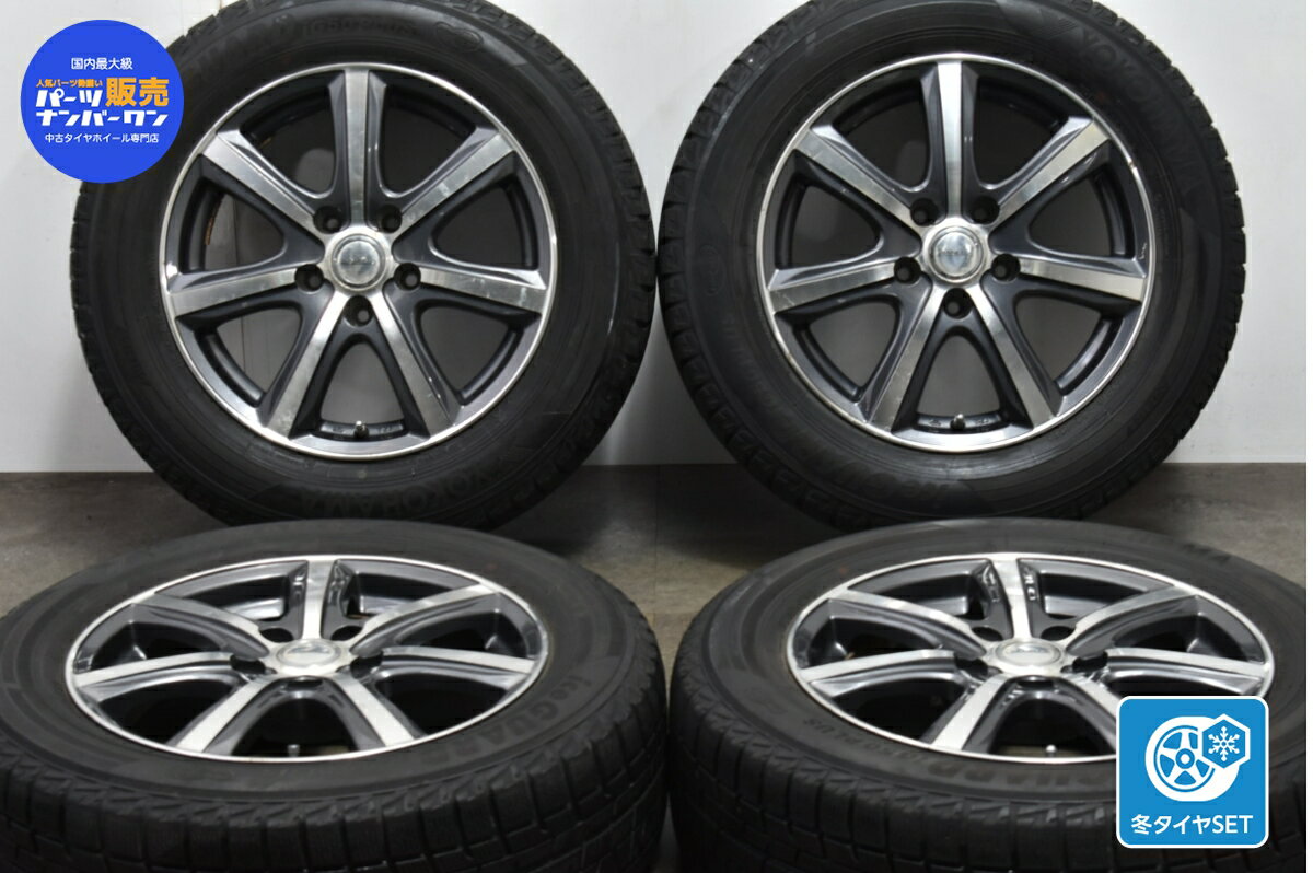 中古 YFC スタッドレスタイヤホイールセット 4本セット 16インチ 6.5J +38 PCD 114.3 215/60R16 95Q【 ヨコハマ 製 スタッドレスタイヤ付き】