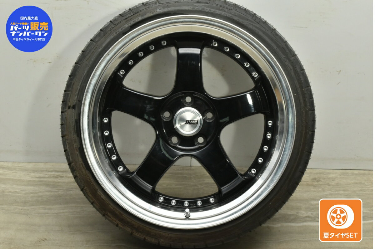 中古 SSR タイヤホイールセット 1本セット 19インチ 11J +37 PCD 114.3 245/35ZR19 93W【 ピンソ 製 タイヤ付き】