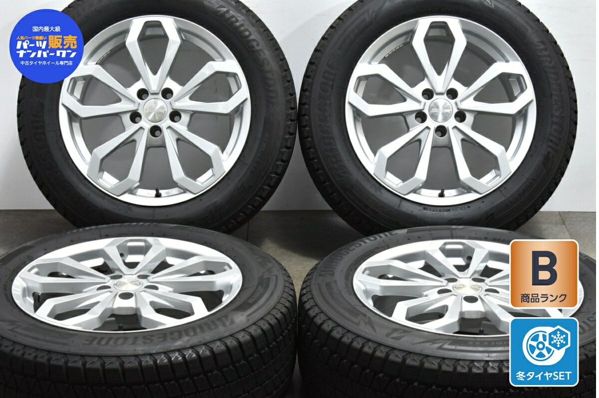 中古 TAS スタッドレスタイヤホイールセット 4本セット 18インチ 8J +45 PCD 108 235/60R18 107Q【 ブリヂストン 製 スタッドレスタイヤ付き】