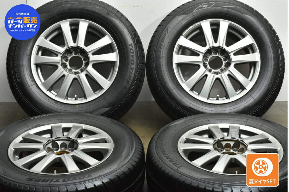 中古 社外 タイヤホイールセット 4本セット 16インチ 6.5J +38 PCD 100/114.3mm マルチ 215/70R16 100H【 トーヨー 製 タイヤ付き】