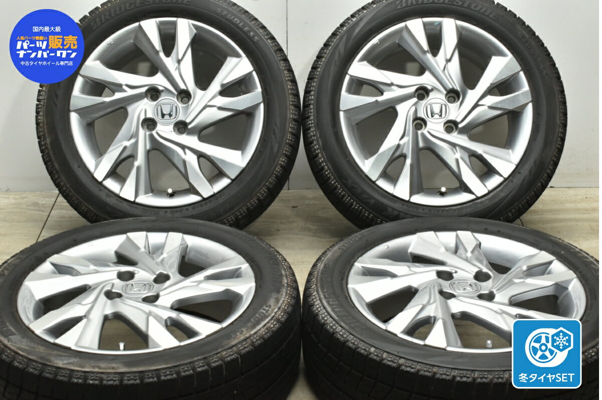 中古 ホンダ 純正 スタッドレスタイヤホイールセット 4本セット 16インチ 6J +53 PCD 100 185/55R16 83Q