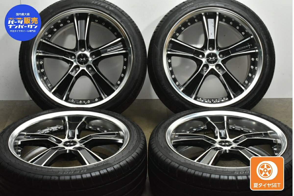 中古 ウェッズ タイヤホイールセット 4本セット 19インチ 8.5J +45 9.5J +50 PCD 114.3 245/40R19 98W 275/35R19 100W【 ハイフライ 製 タイヤ付き】