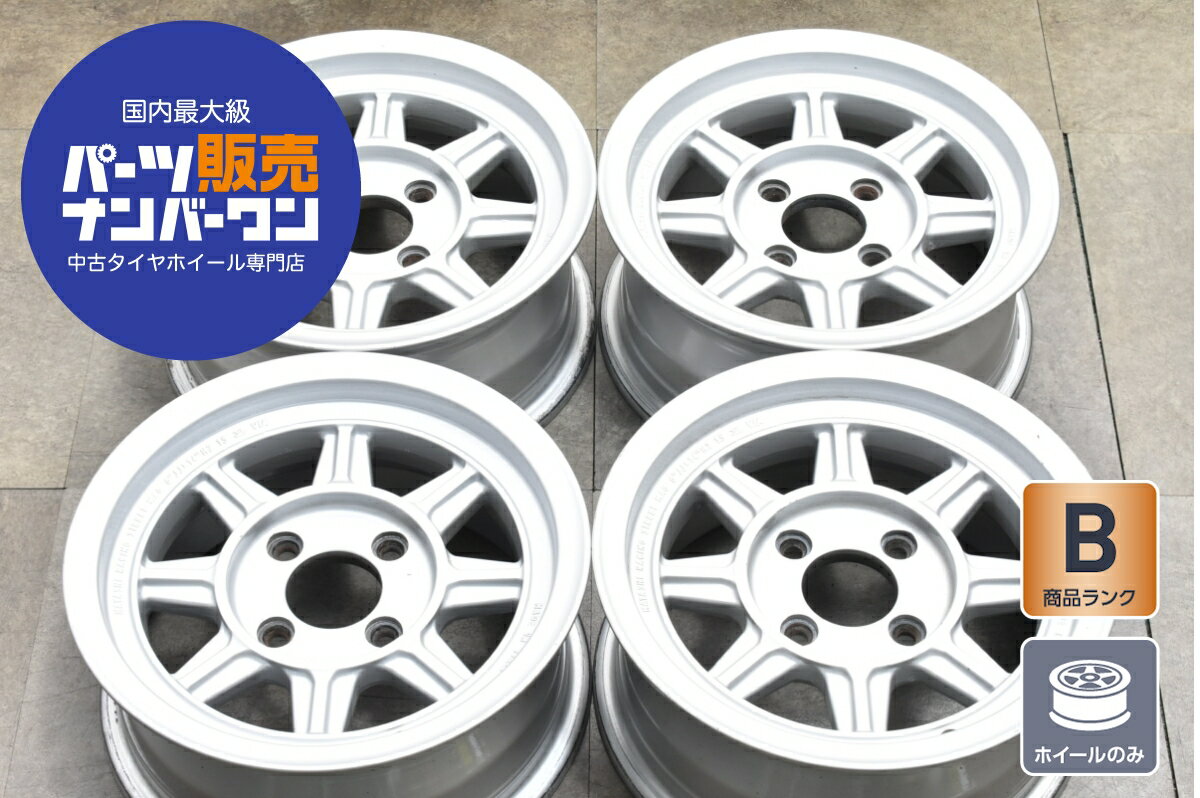 中古 ホイール HAYASHI RACING STREET MAG ハヤシレーシング ストリート マグ 4本セット 14インチ 6.0J..