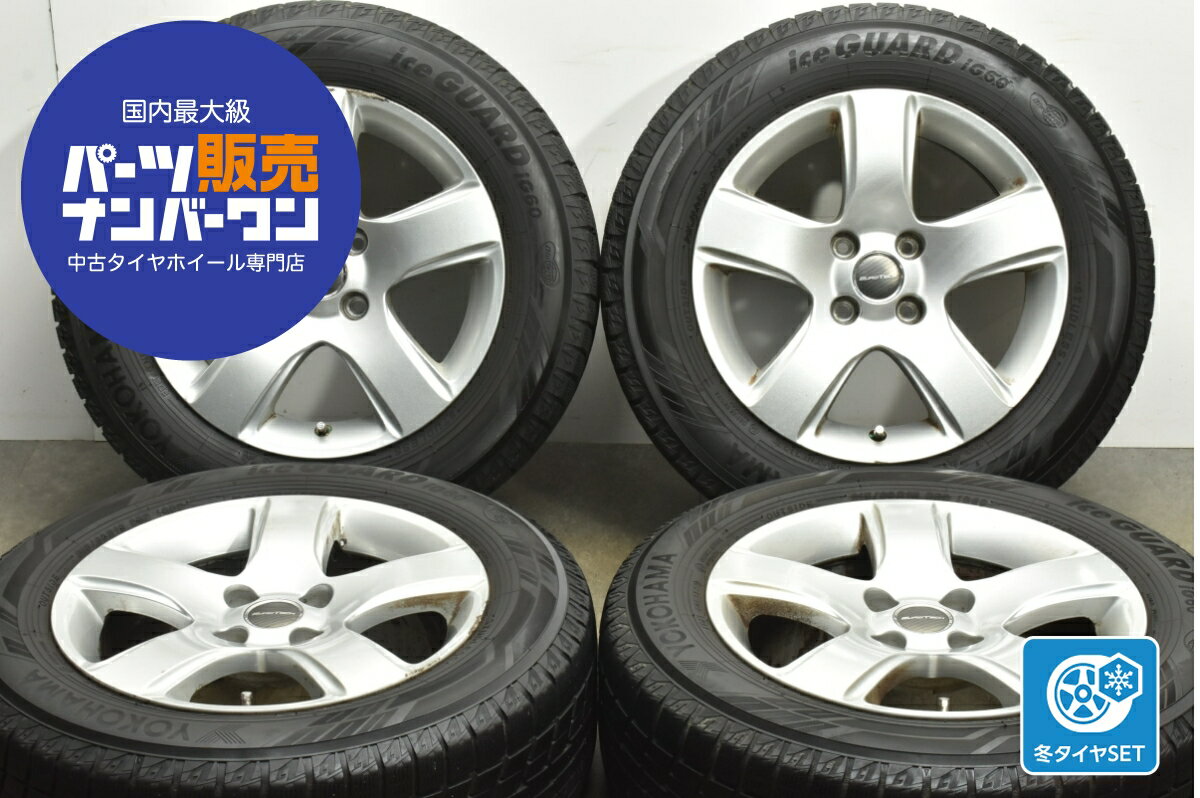中古 レアマイスター スタッドレスタイヤホイールセット 4本セット 16インチ 7.0J×16+32 PCD 108 215/60R16 95Q【 ヨコハマ 製 スタッドレスタイヤ付き】
