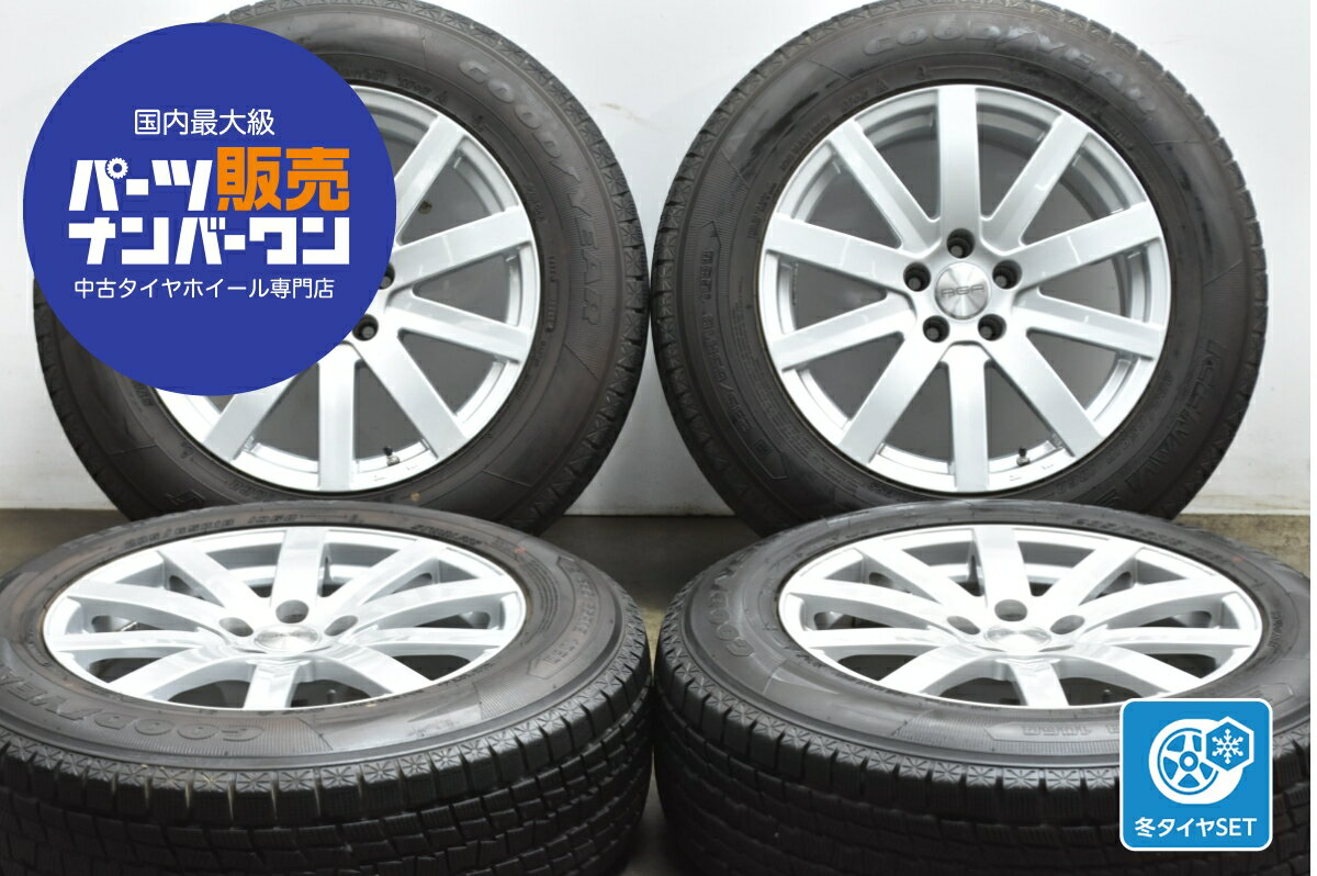 中古 TAS スタッドレスタイヤホイールセット 4本セット 18インチ 8.5J×18+32 PCD 112 235/65R18 106Q【 グッドイヤー 製 スタッドレスタイヤ付き】