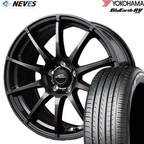 サマータイヤ&ホイールセット 【225/65R17 102H 2022～2023年製 YOKOHAMA(ヨコハマ) BluEarth-RV RV03 17x7.0J 5H SCHNEIDER STAG ストロングガンメタ】 取り寄せ商品 欠品時はご連絡