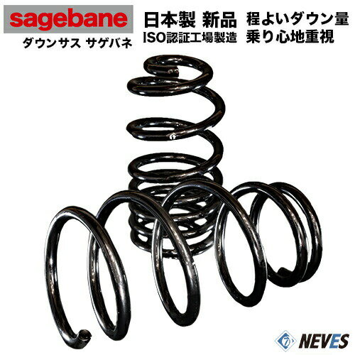 ダイハツ アトレー(S320V/S330V)用ダウンサス1台分 サゲバネ(sagebane) 35～40mmダウン メーカー直送品 欠品時はご連絡