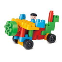 Hape Polym 洗えるブロック クリエイティブスターターキットBuilding Blocks ( 25 Piece )、マルチカラー