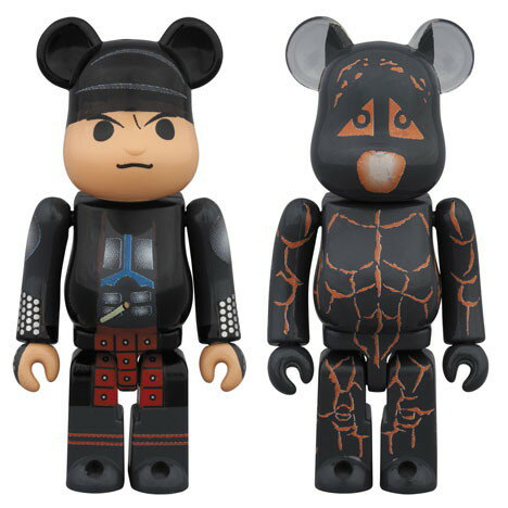 BE@RBRICK ベアブリック 桃太郎 鬼 2体セット『PEPSI NEX ZERO × Momotaro』 ABS PVC製 塗装済み 可動フィギュア