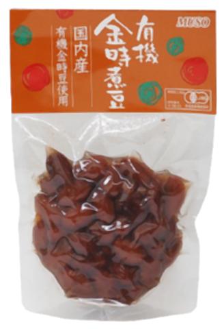 ■【ムソー】有機金時煮豆125g※パッケージの変更あり