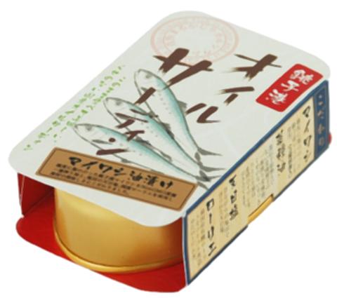 ■容量：100g■原材料：まいわし（銚子港）、なたね油、ローリエエキス、食塩■賞味期限：製造日より1080日■保存方法：直射日光、高温多湿を避けて、常温で保存して下さい。　F■配送方法：常温☆"とろイワシ"缶の千葉産直が開発した、素材にこだわった、大ぶりな"まいわし"のオイルサーディンです。 ☆適度に脂ののった銚子産マイワシをNonGMO菜種一番搾り油と、塩田の天日塩、国産ローリエで素材の美味しさにこだわりました。"そのまま食べて美味しい"くせのない味わいある国産オイルサーディンです。 ☆まいわし　適度に脂ののった銚子産まいわしを使用（3尾前後入） ☆菜種油　遺伝子組換えでない菜種種子の一番搾り菜種油。くせのないすっきりとした油は素材のイワシを 　　　　　　　引き立てます。 ☆天日塩　昔ながらの塩田で作られた天日塩。 ☆ローリエ　純国産有機ローリエをコトコト煮詰めたローリエ水。（分類：加工食品/加工品3（缶詰・缶・レトルト）/水産缶・瓶詰、レトルト）※JANコード：4934553010512 ※手配商品のため、メーカーの在庫状況によっては欠品となる場合があります。 また、手配商品につきましては、ご注文後のキャンセルはできませんのでご了承ください。