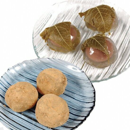【冷凍】【★日岡】※夏季限定品（5〜9月）　京風冷菓詰め合わせ（くず桜こしあん＆京風わらびもち各3個）　※期間限定品（9月末まで）※「冷凍品のみ」10800円以上のご注文で、「冷凍便」の送料が無料となりますのサムネイル