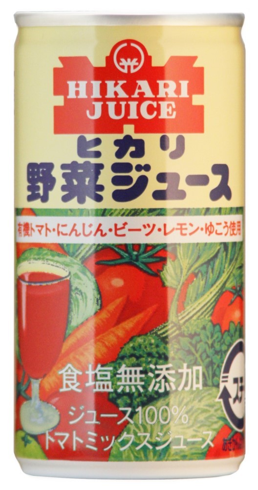 ■（ヒカリ）有機野菜使用・野菜ジュース無塩190g×30本セット