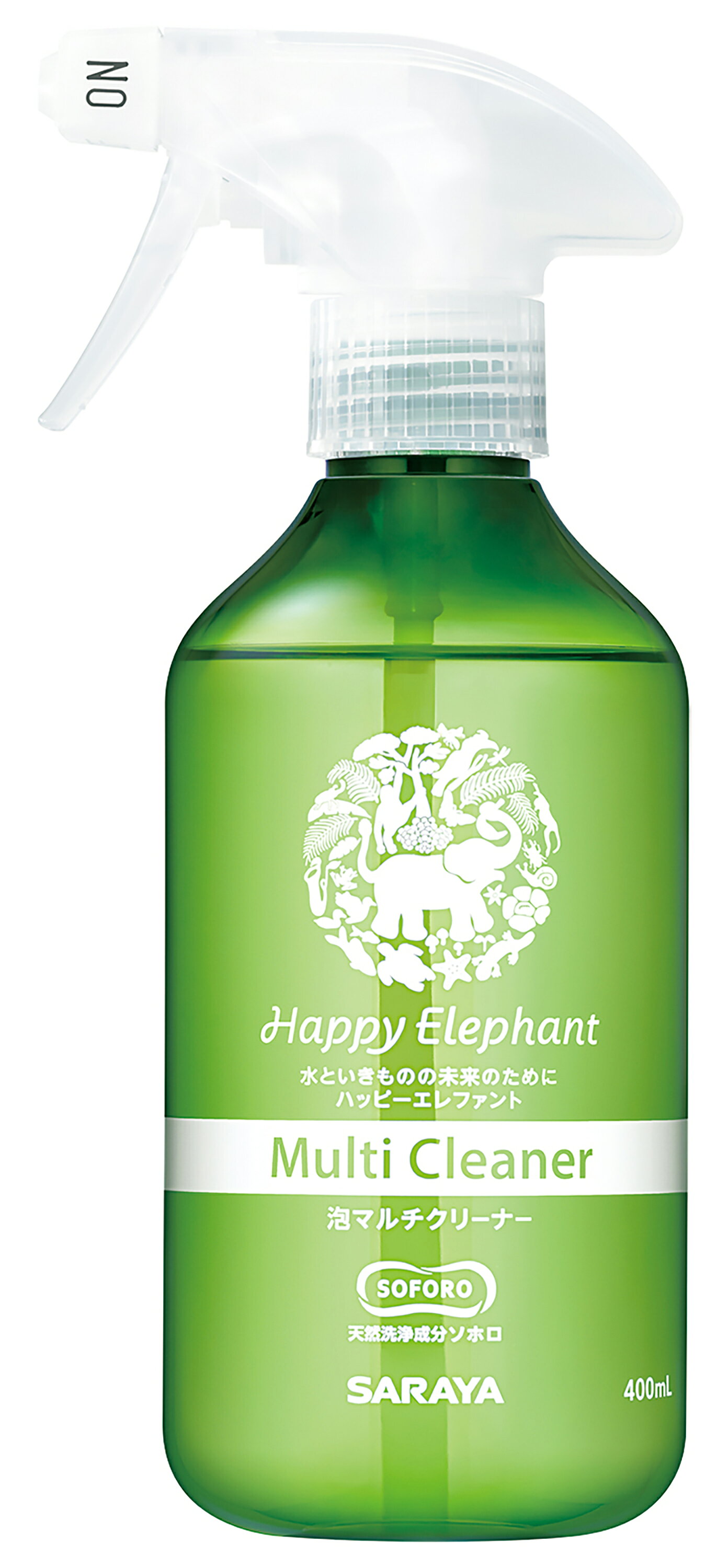 ●【オーサワ】ハッピーエレファント 泡マルチクリーナー　400ml taiyo-shizen-10015498 自然食品のたいよう パッケージ画像