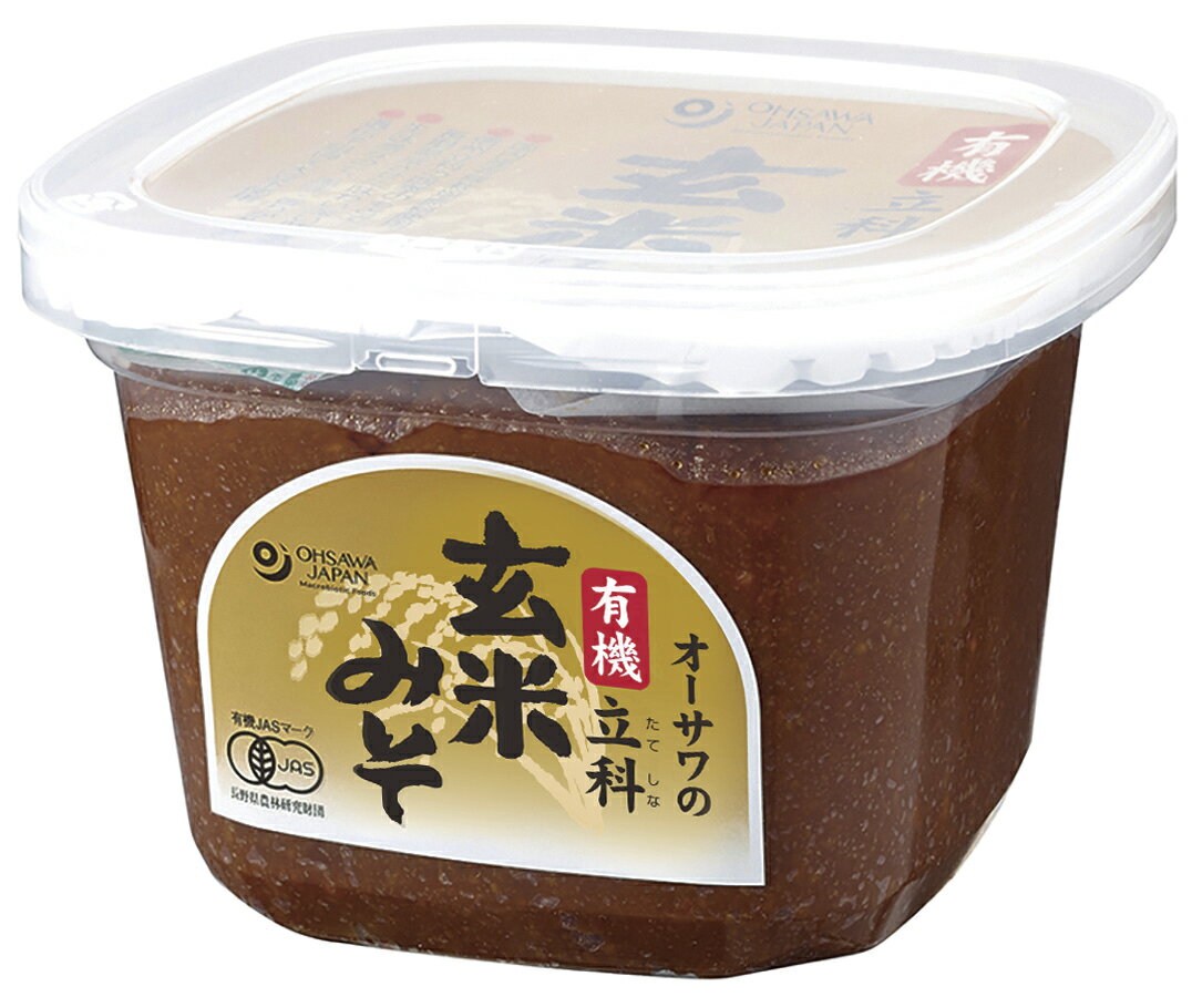 ●【オーサワ】オーサワの有機立科玄米みそ650g