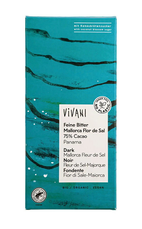 ●【オーサワ】ViVANI オーガニックダーク塩チョコレート75％80g※11月～3月限定品