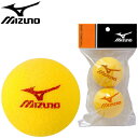 【4/20限定！クーポン利用で5 OFF】 【取り寄せ】 Mizuno ミズノ スポンジボール（通常球）2個入り ショートテニス用ボール 6OH805