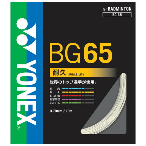 【スーパーセール価格!】 YONEX ヨネックス MICRON 65 ミクロン65 バドミントンガット BG65