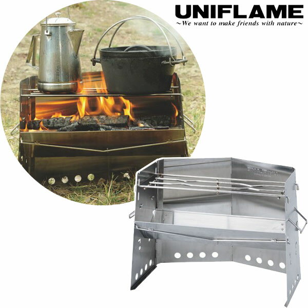 【5%OFFクーポン対象】2/25 0:00-23:59迄! UNIFLAME ユニフレーム 薪グリル 焚き火 キャンプ BBQ バーベキュー 調理 クッキング 682906のサムネイル