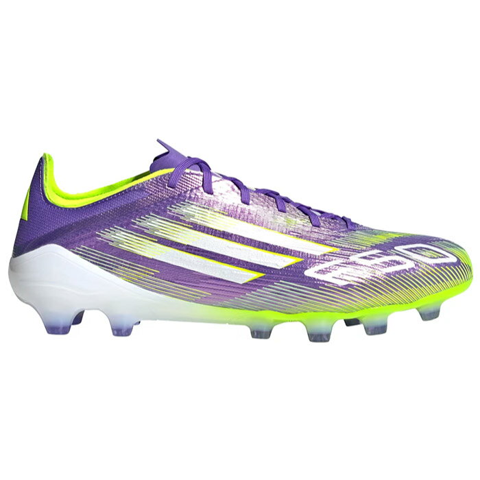 adidas アディダス サッカースパイク F50 PRO HG/AG JAPAN 土・人工芝用 レギュラーフィット パープル/ホワイト/レモン JR4396