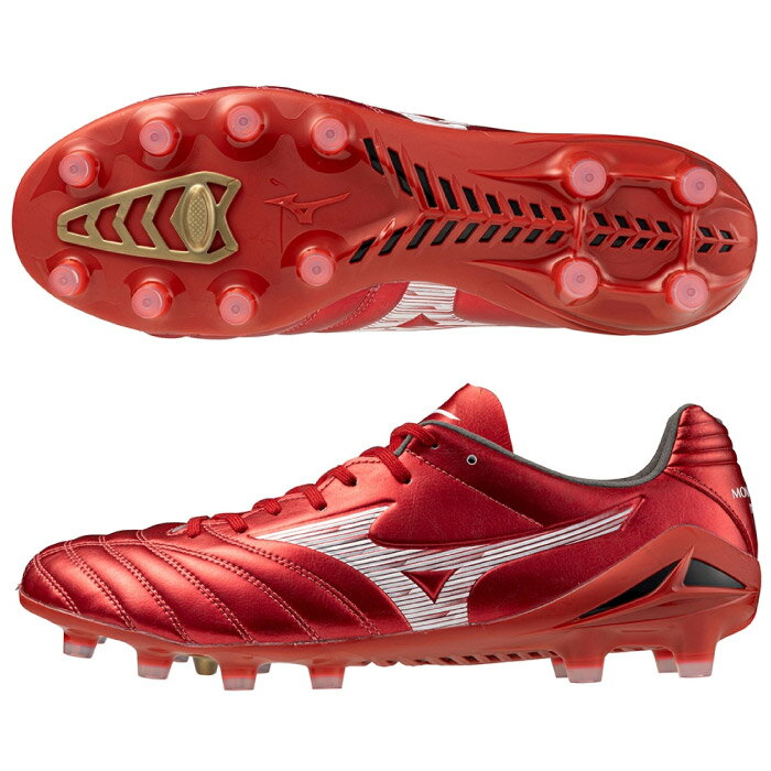 【特別価格】 MIZUNO ミズノ モナルシーダNEO III PRO サッカースパイク 天然芝 土 人工芝のグラウンド用 2E相当 ユニセックス ルビーレッド...
