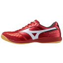 MIZUNO ミズノ インドアシューズ モレリア SALA JAPAN IN 2E相当 フットサル 屋内用 ルビーレッド×ホワイト Q1GA2502