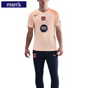 【特別価格】 NIKE ナイキ サッカー ニットトップ Tシャツ FC バルセロナ ストライク サード メンズ スリムフィット ピンク/ピンク/オレンジ/ネイビ...