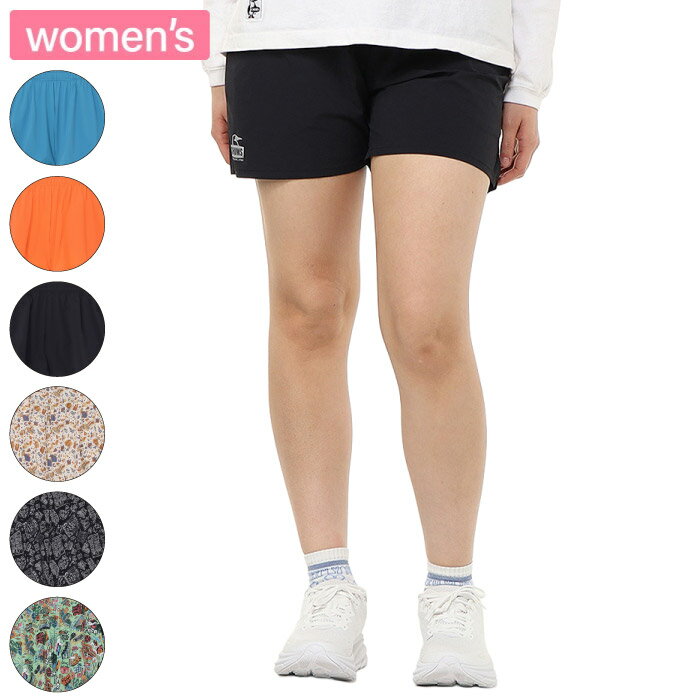 【特別価格】 CHUMS チャムス ランニングショーツ レディース ショートパンツ 撥水加工 ストレッチ素材..