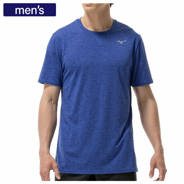 【10%OFFクーポン対象｜11/20 20:00-11/27 01:59迄】 Mizuno ミズノ ランニングシャツ クイックドライTシャツ メンズ ソーダライトブルー J2MAC019