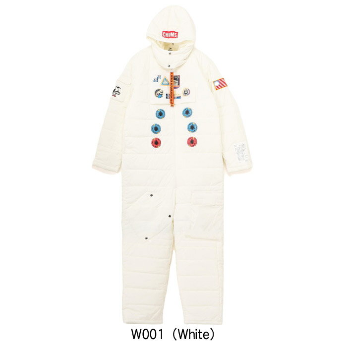 CHUMS チャムス スペースパテッドスーツ ユニセックス ジャンプスーツ カバーオール SPACEシリーズ 撥水加工 保温性 寝袋 キャンプ CH03-1390