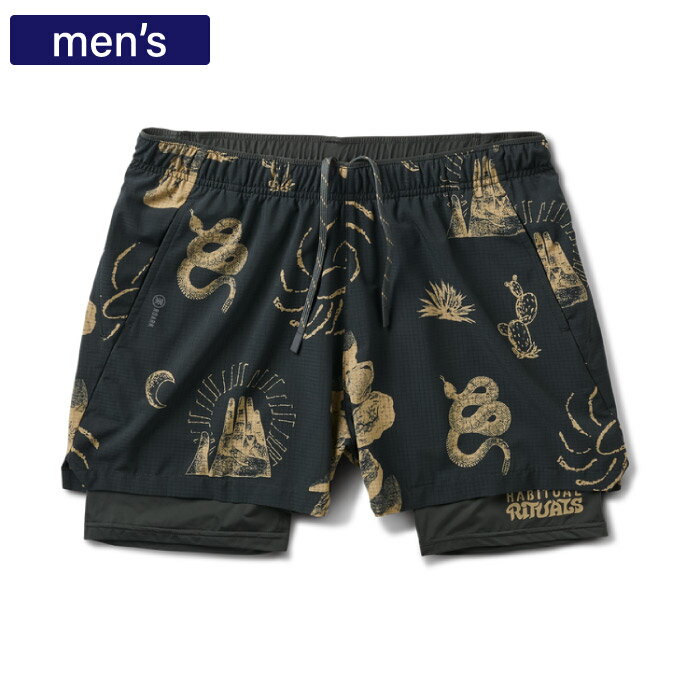 【特別価格】 RUN AMOK ランアモック ランニングショーツ メンズ BOMMER 3.5" ショートパンツ インナータイツ付き アウトドア トレイル ランニング RS321-ONX