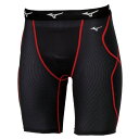 【20%OFFクーポン対象|6/22 20:00-6/27 1:59迄】 Mizuno ミズノ 野球 スラパン KUGEKIスライディングパンツ ブラック×レッド 12JBCP24(4)