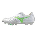 MIZUNO ミズノ サッカースパイク モナルシーダNEO III WIDE PRO 3E相当 天然芝・土・人工芝用 スーパーホワイトパール/ネオングリーン P...