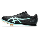 asics アシックス 陸上スパイク HEATFLAT 12 STANDARD ブラック/ミント 100m〜1500m 短距離 中距離 ハードル 跳躍種目 10...