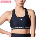 UNDER ARMOUR アンダーアーマー スポーツブラ UAアーマーブラ FOR ブカツ ミディアムサポート ブラック レディース SPF50 部活 トレーニング 6001295