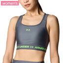UNDER ARMOUR アンダーアーマー スポーツブラ UAアーマーブラ FOR ブカツ ミディアムサポート グレー レディース SPF50 部活 トレーニング 6001295