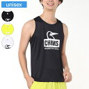CHUMS チャムス トップス ランブービーフェイススリーブレスシャツ ユニセックス ノースリーブ ポリエステル UVカット プリント 抗菌防臭加工 CH01-2499