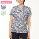 CHUMS チャムス トップス ランニングオールパターンTシャツ ウィメンズ UVカット ドライ加工 抗菌防臭加工 総柄 CH11-2498