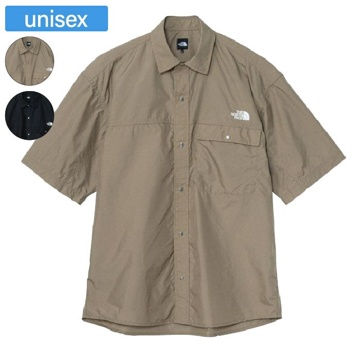 【10%OFFクーポン対象｜6/22 20:00-6/27 1:59迄】 THE NORTH FACE ザ ノースフェイス 半袖シャツ ショートスリーブヌプシシャツ ユニセックス アウトドア 軽量 撥水加工 静電気防止 NR22552