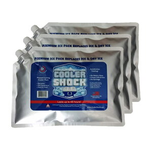 COOLER SHOCK クーラーショック Lサイズ 3個セット 保冷剤 アイスパック クーラーパック 繰り返し使用可能 アメリカ製 7CSLSET通販格安セール情報 楽天 通販