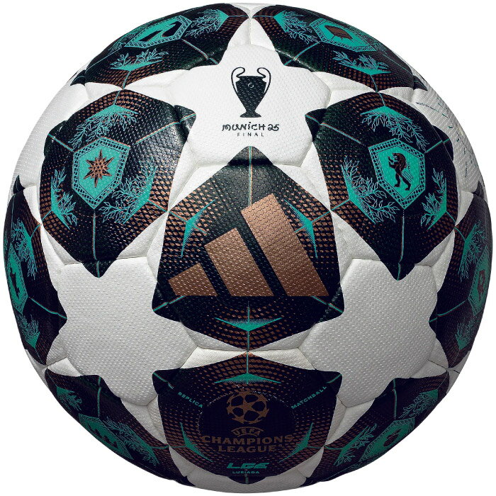 adidas アディダス サッカーボール フィナーレ ミュンヘン リーグ ルシアーダ 4号球 ジュニア 白 ホワ..